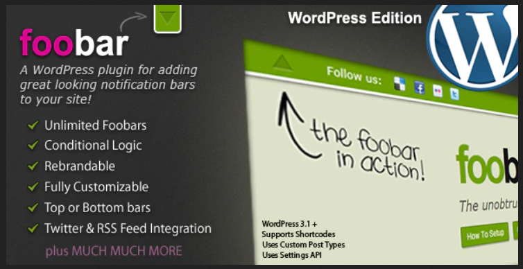 Foobar WordPress Plugin