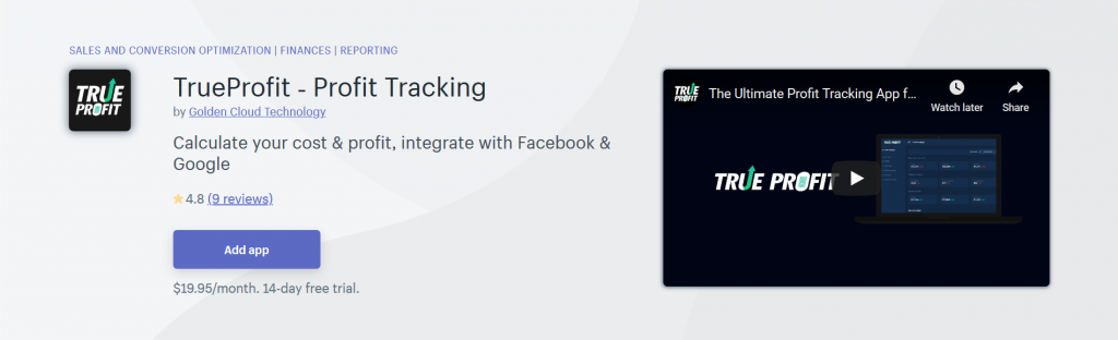 TrueProfit - Profit Tracking