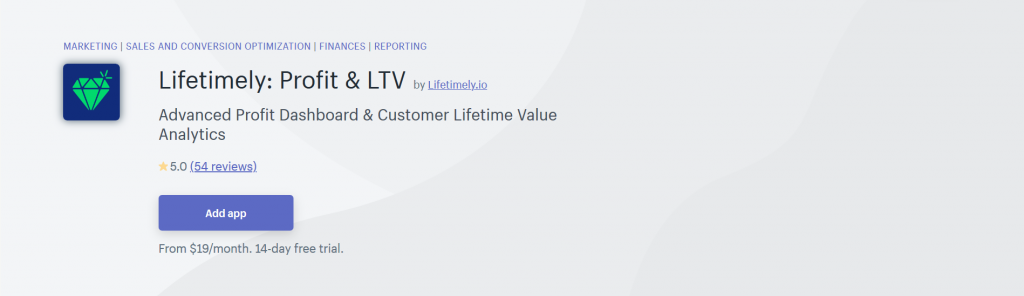 Lifetimely: Profit & LTV