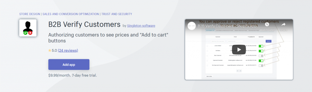 B2B Verify Customers