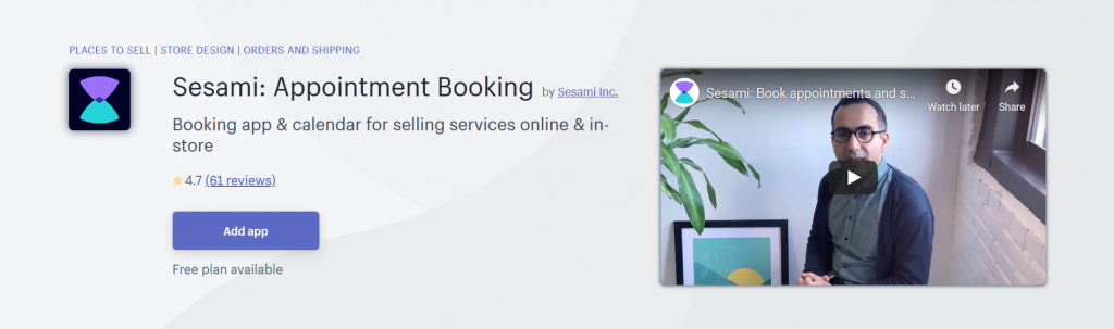 Sesami: Appointment Booking
