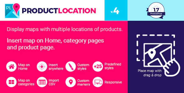 Product Location Map for Prestashop