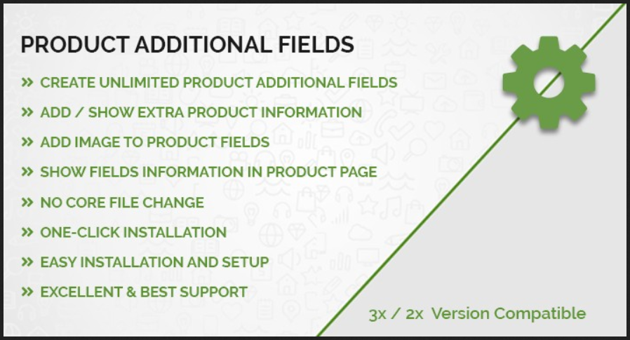 Product Additional fields OpenCart Extension