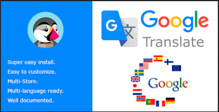 Google Translate 105 Languages & Google Analytics PrestaShop Module