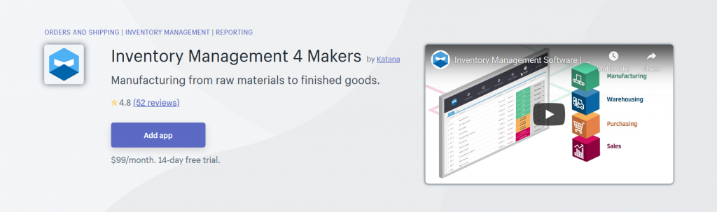 Inventory Management 4 Makers