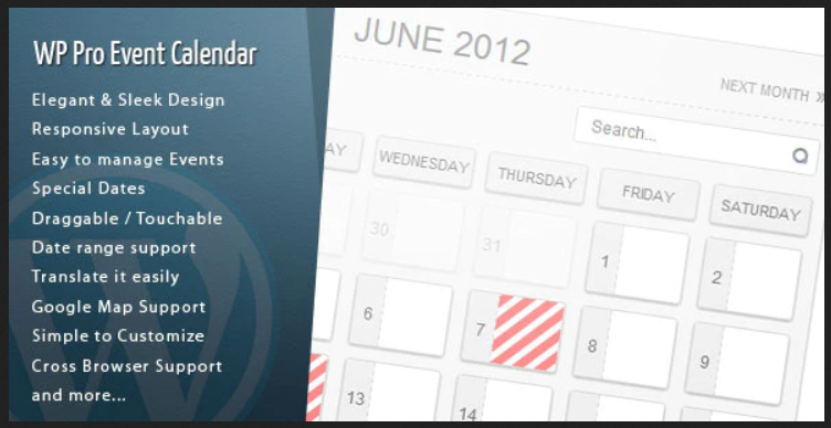Pro Event Calendar WordPress Plugin