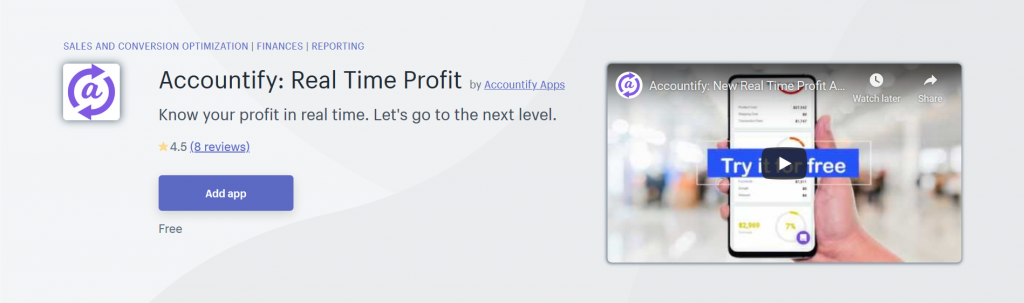 Accountify: Real Time Profit