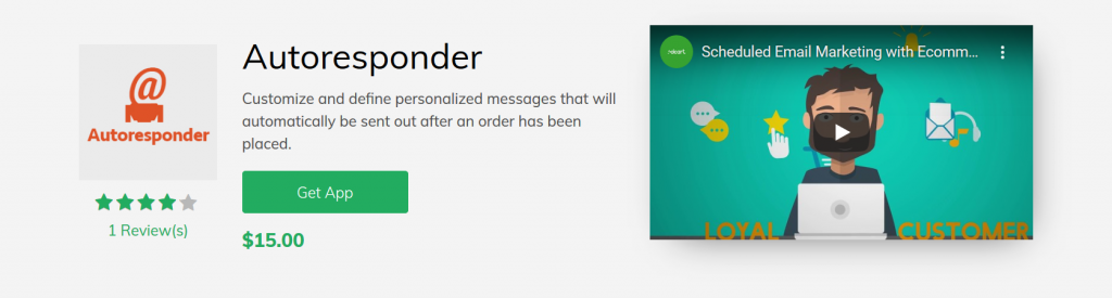 Autoresponder 3dcart App