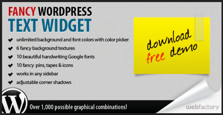 Fancy Text Widget WordPress Plugin