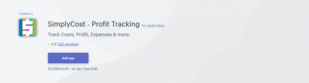 SimplyCost - Profit Tracking