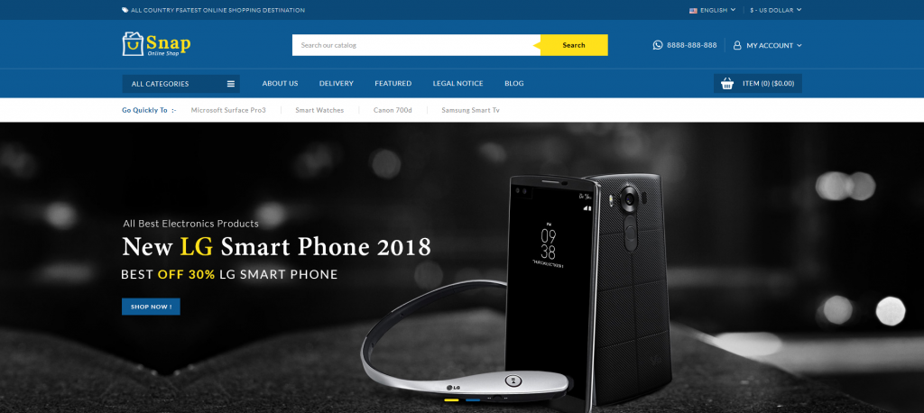 Snap - Electronics PrestaShop Theme