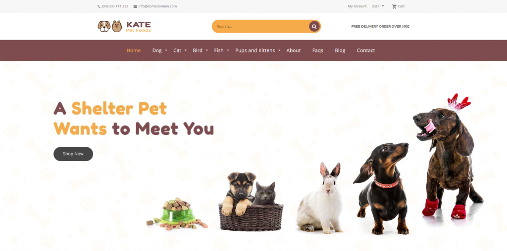 Kate - Animal & Pets Shopify Theme