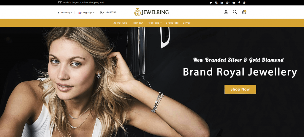 Jewelering OpenCart Theme