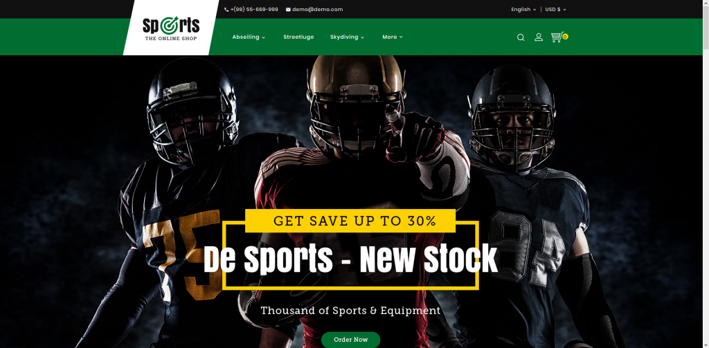 Sports PrestaShop Theme