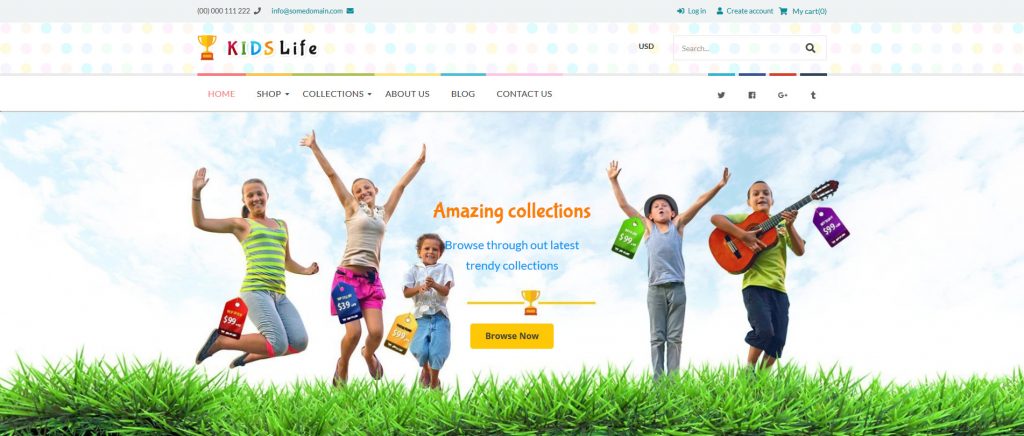 Kids Life - Kids and Toys Shopify Theme
