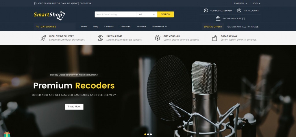 SmartShop - Electronics PrestaShop Theme