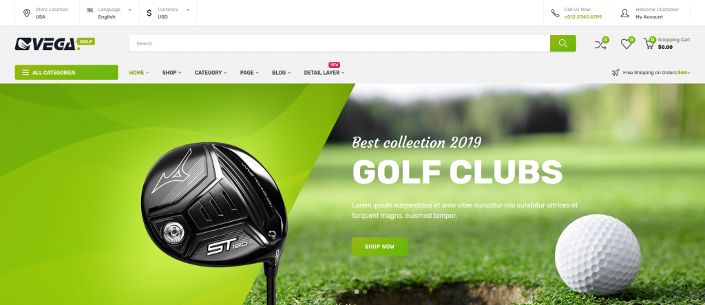 Vega Store - Sport & Fitness PrestaShop Theme