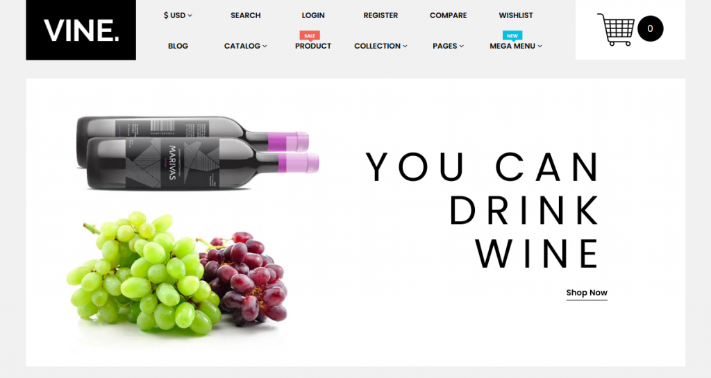 Vine - Food & Drink Shopify Theme