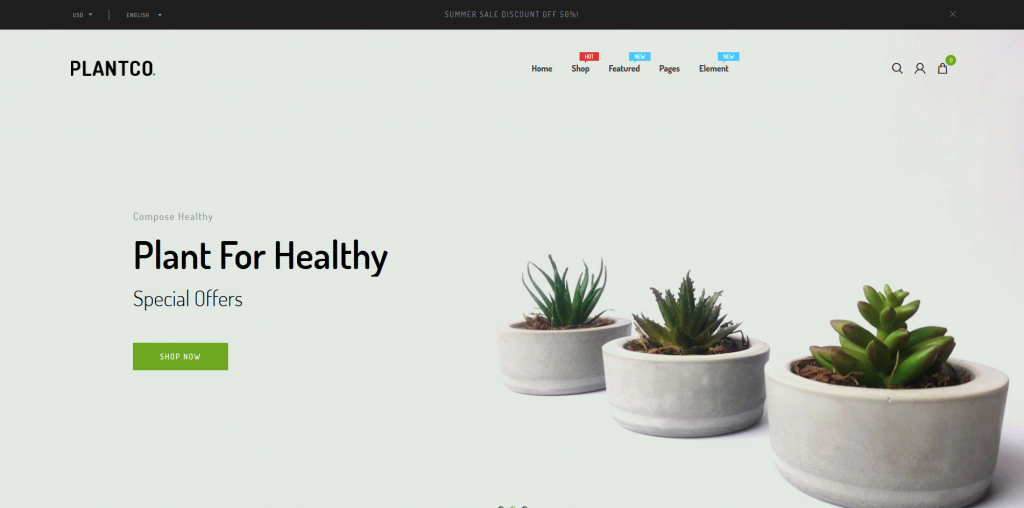 Plantco - Home & Garden Shopify Theme