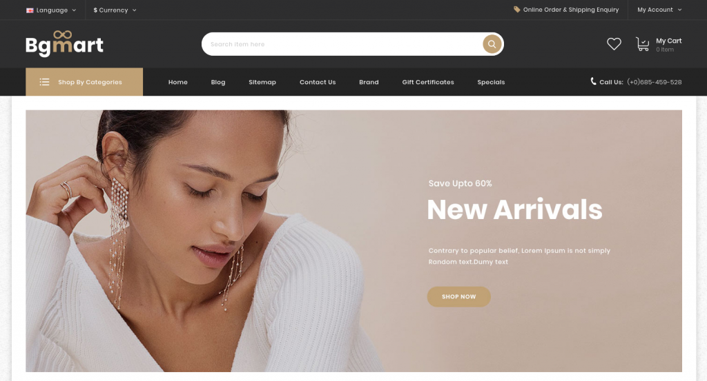 Bgmart OpenCart Theme