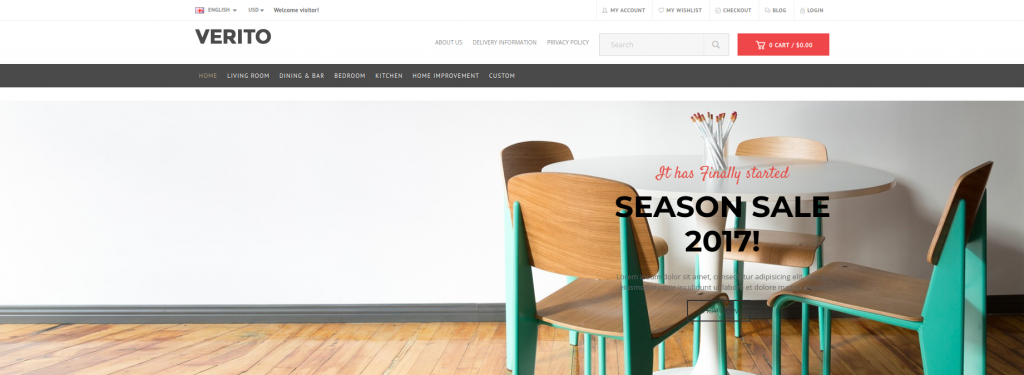 Verito - Furniture Opencart Themes