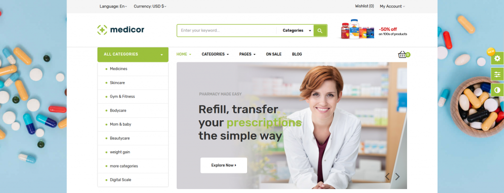 Medicor PrestaShop Theme