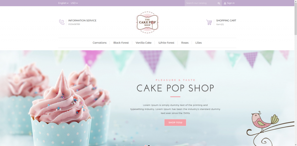 Cake PrestaShop Theme