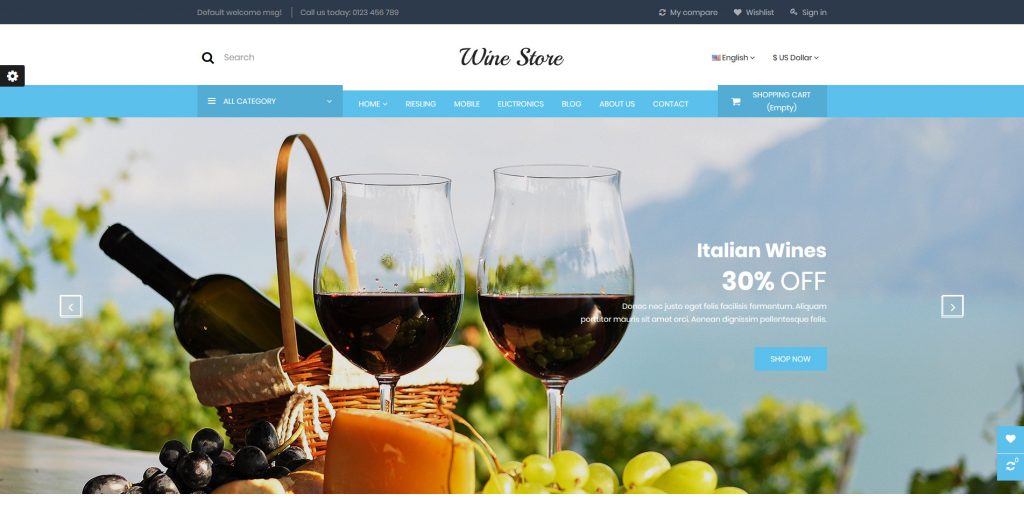 Wine Store PrestaShop Theme