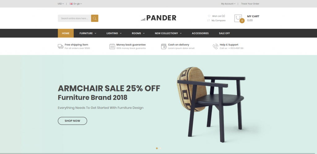 Pander OpenCart Theme