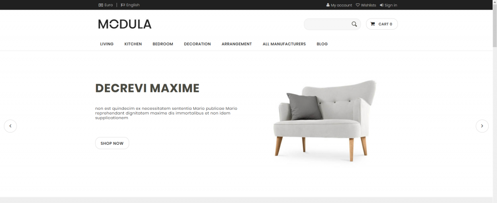 Modula PrestaShop Theme