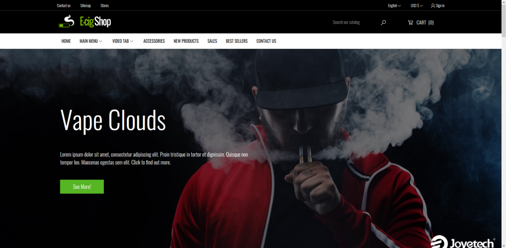 e-Cig PrestaShop Theme