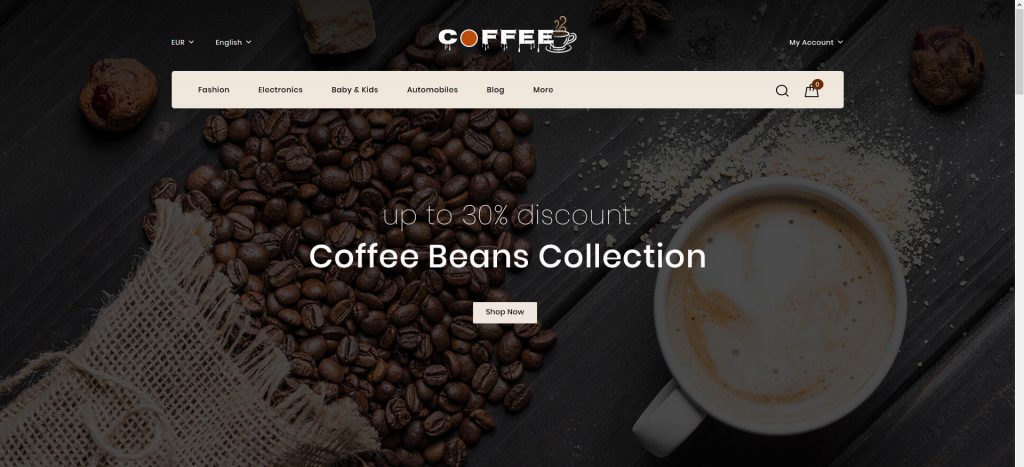 Fresh Coffee Shop PrestaShop Theme