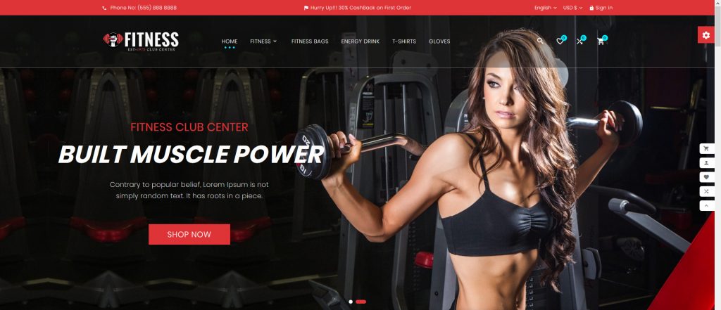 Fitness PrestaShop Theme