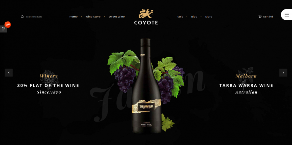 Wine Coyote Shop OpenCart Theme