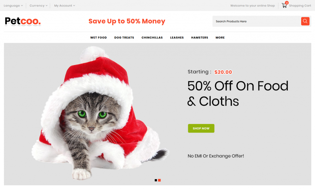 Petcoo OpenCart Theme