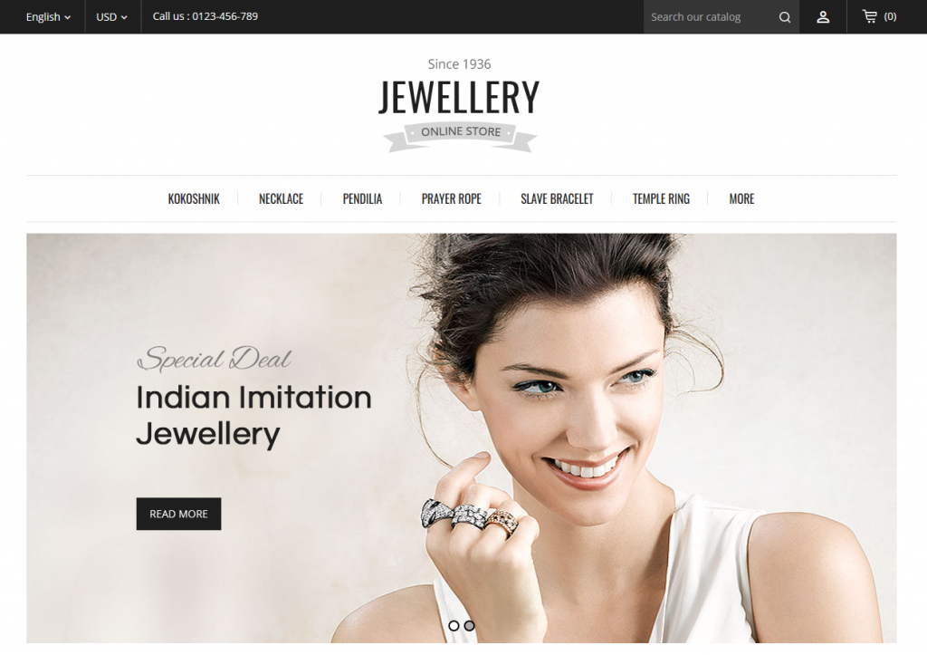 Jewellery PrestaShop Theme