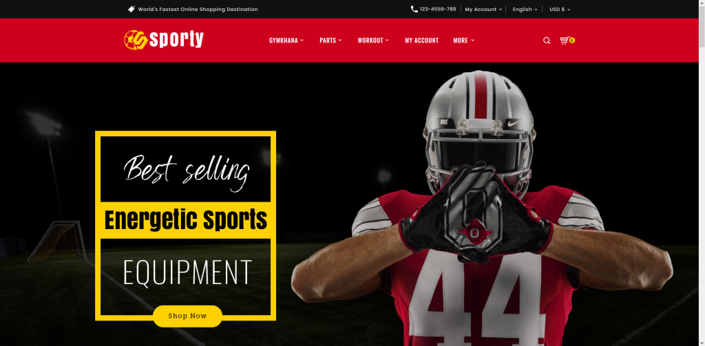 Sporty PrestaShop Theme