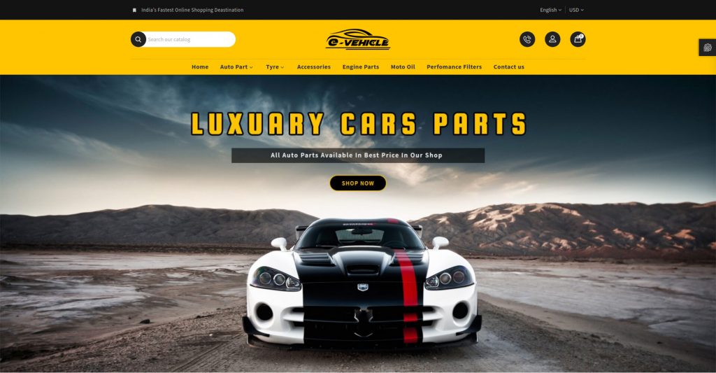 E Vehicle OpenCart Theme