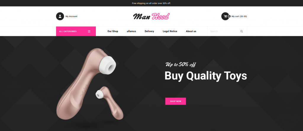 ManHood PrestaShop Theme