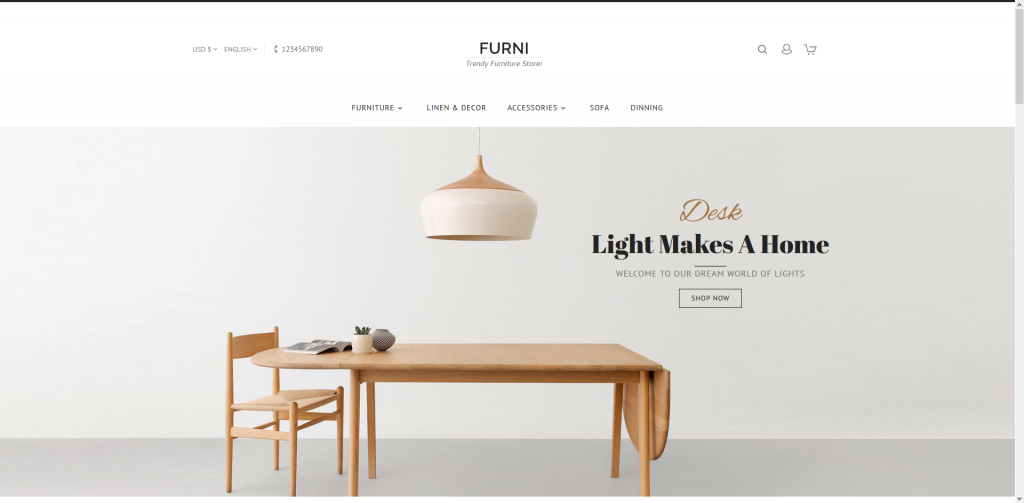 Furniture Store PrestaShop Theme