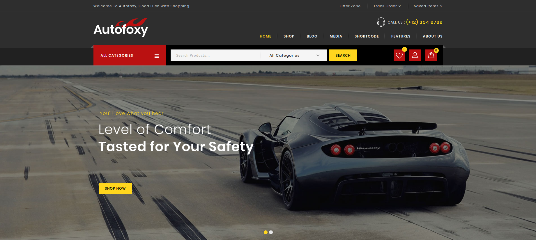 Autofoxy - Auto Parts Store WooCommerce Theme