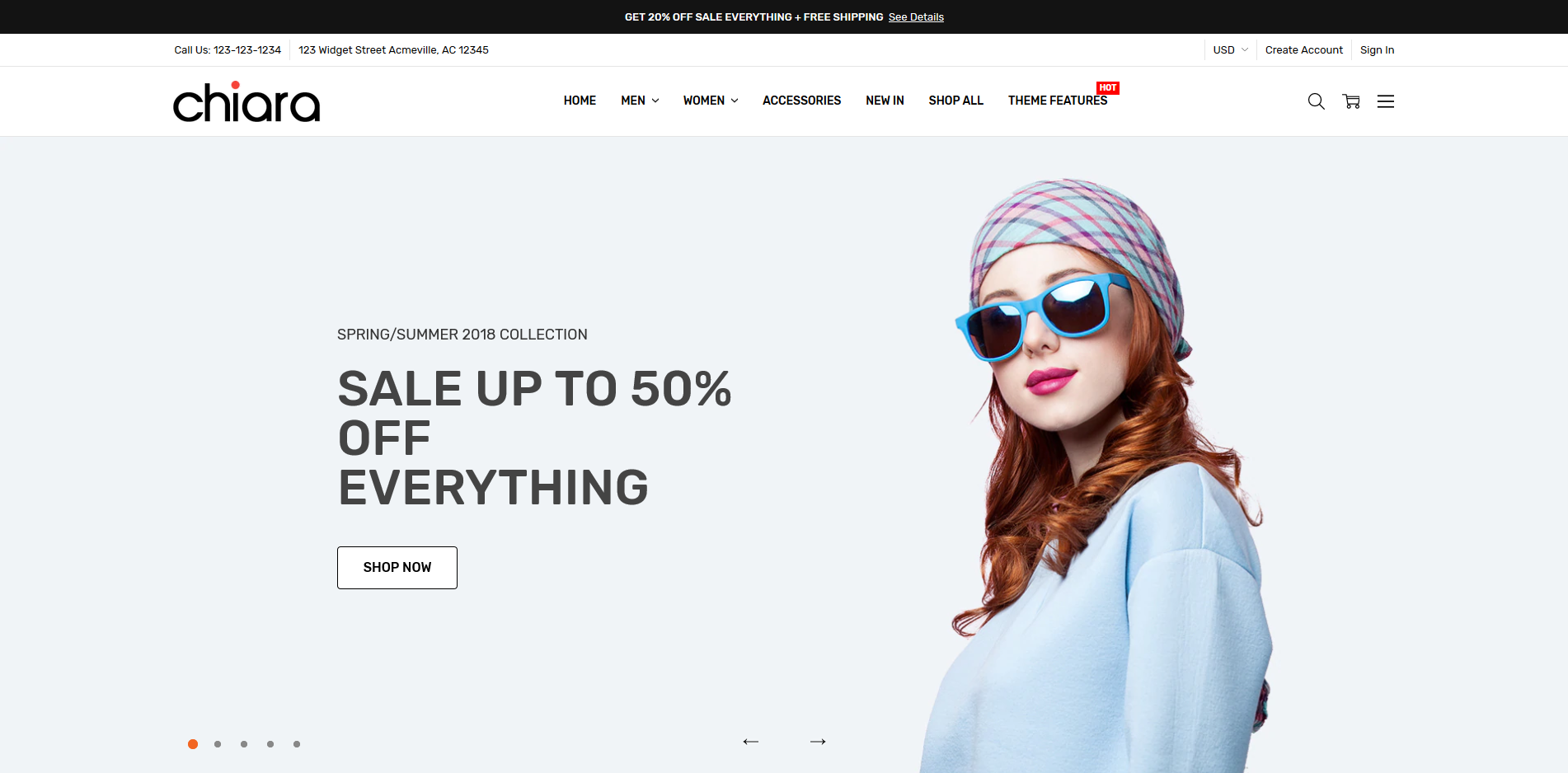 Chiara Fashion - Fashion & Accessories BigCommerce Themes