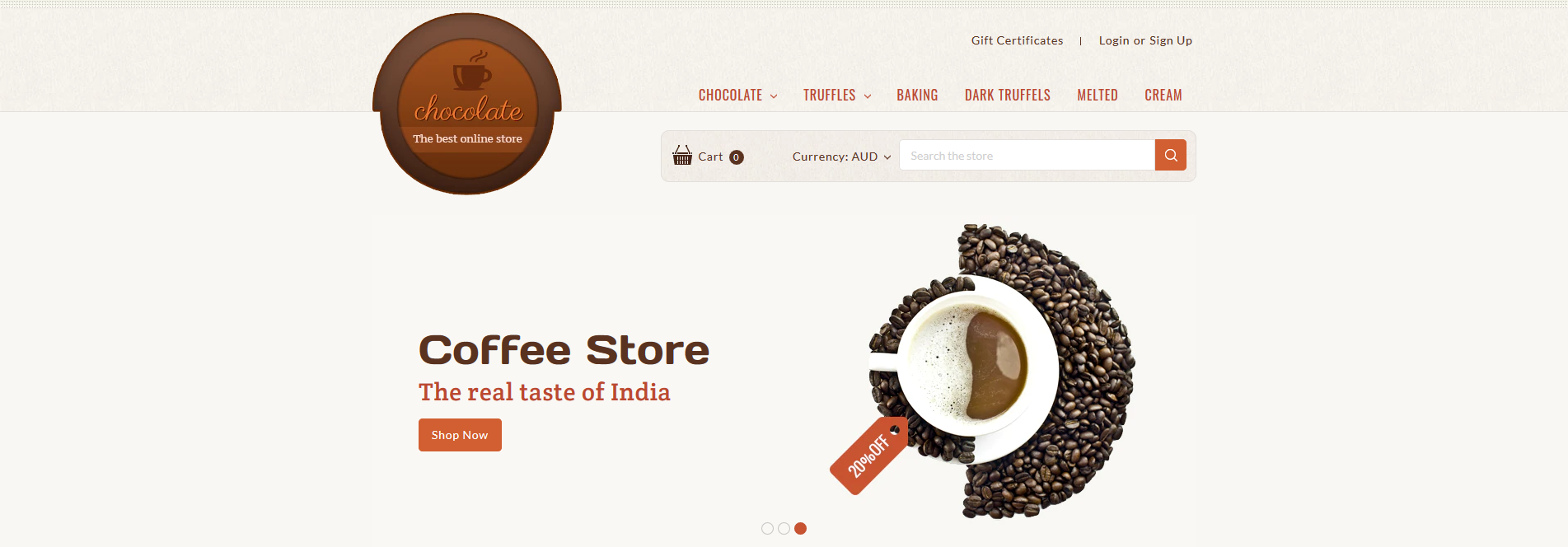 Chocolate BigCommerce Template