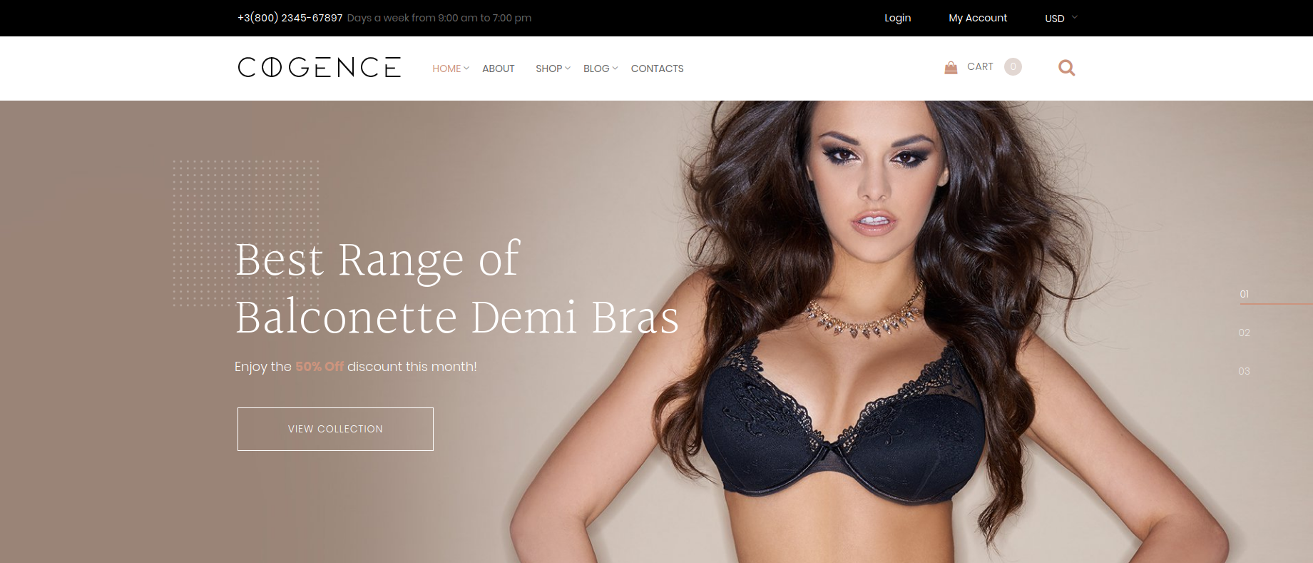 Cogence - Lingerie Shop WooCommerce Theme