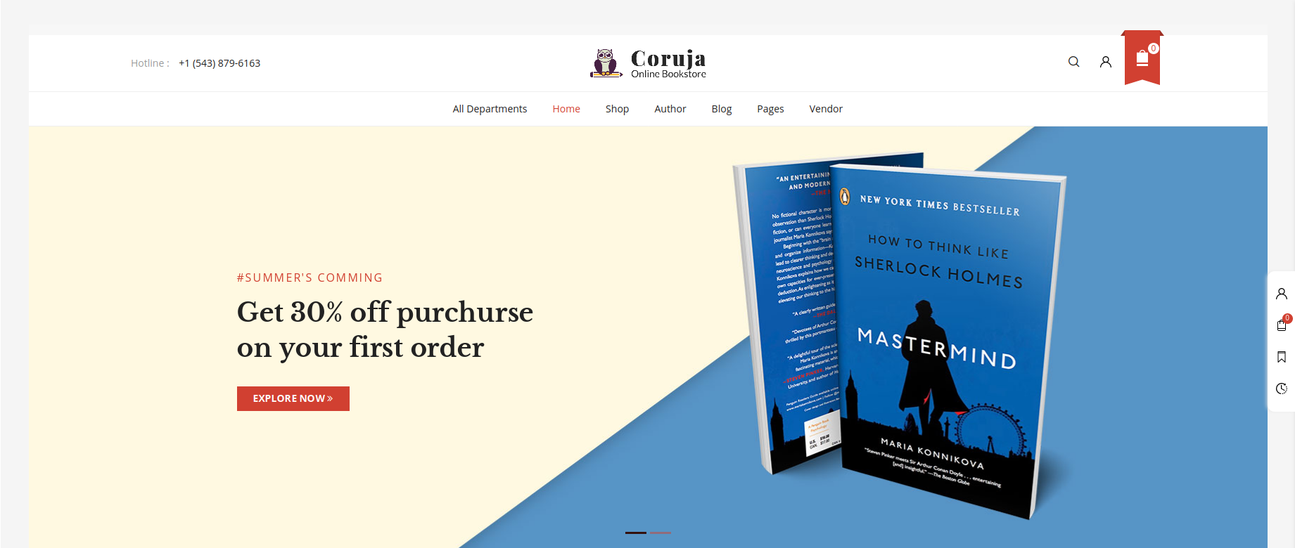 Coruja - Book Store & Publisher WooCommerce Theme