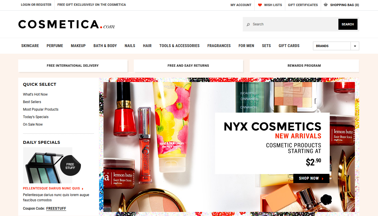 Cosmetica – Premium Responsive Bigcommerce Template