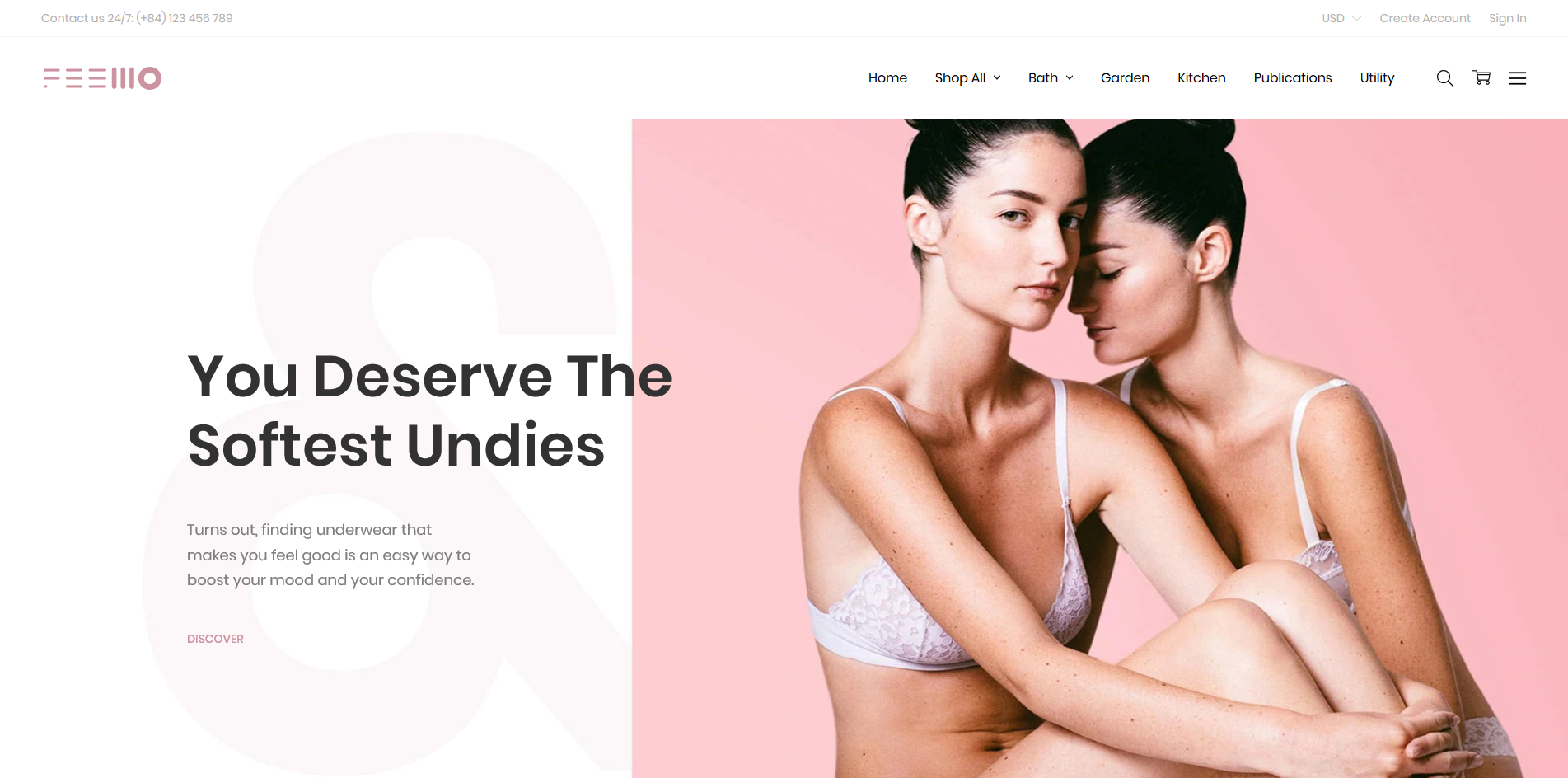 Feellio Underwear BigCommerce Theme