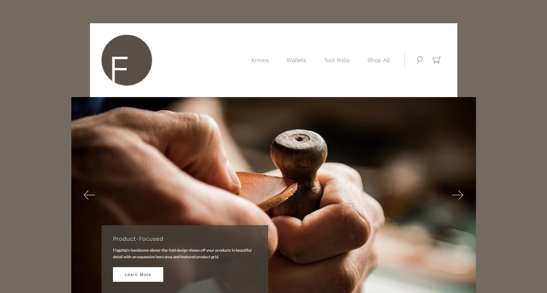 Flagship Warm - Art & Craft BigCommerce Themes