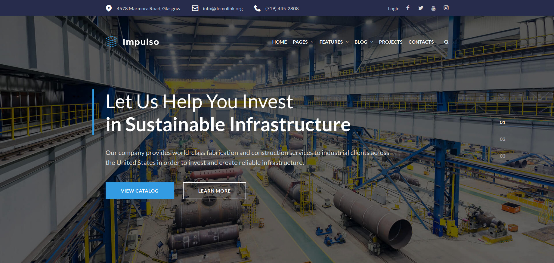 Impulso - Industrial Company Elementor WordPress Theme