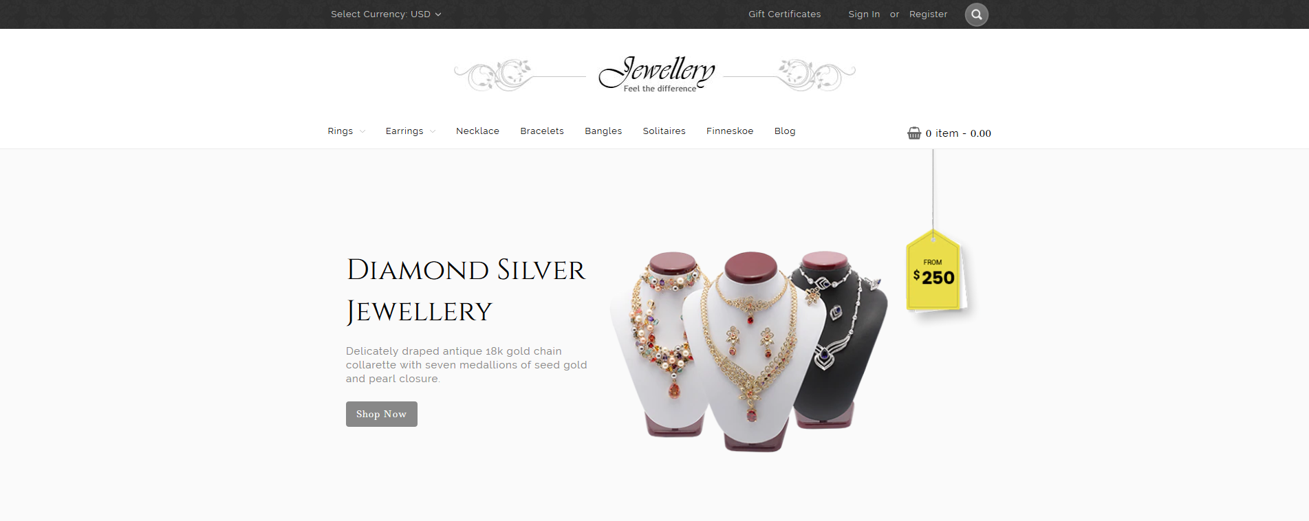 Jewellery - Multipurpose Stencil BigCommerce Theme